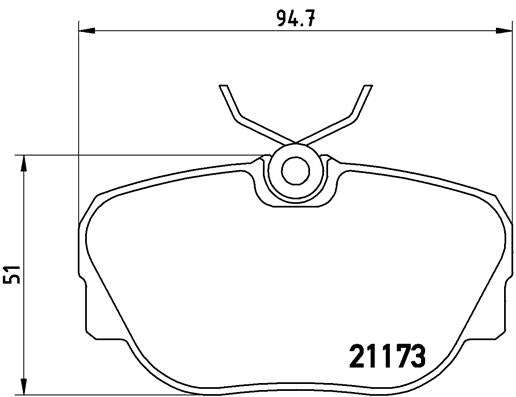 Brembo Brake Pads Front Bmw 3 E30 ( Set Lh&Rh) (P06010)