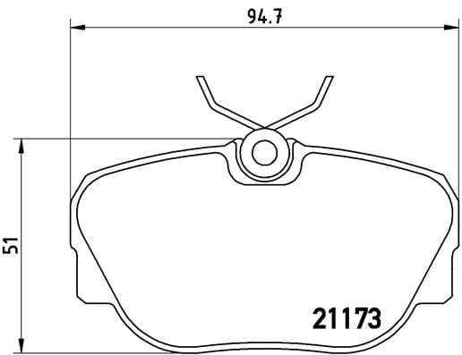 Brembo Brake Pads Front Bmw 3 E30 ( Set Lh&Rh) (P06010)