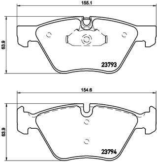Brembo Brake Pads Front Bmw 5 Series ( Set Lh&Rh) (P06057)