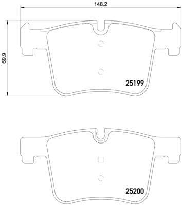 Brembo Brake Pads Front Bmw 1 F20/3 F30/ ( Set Lh&Rh) (P06075)
