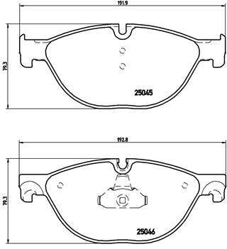 Brembo Brake Pads Front Bmw 5/6/7Seriesf ( Set Lh&Rh) (P06076)