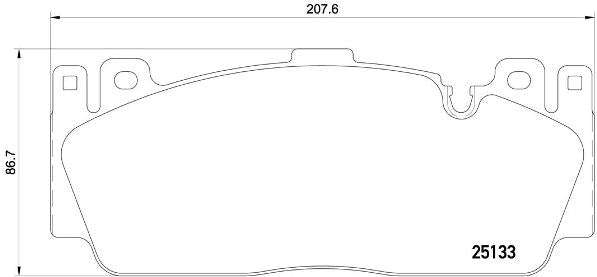 Brembo Brake Pads Front Bmw 5 F10/6 F12 ( Set Lh&Rh) (P06079)