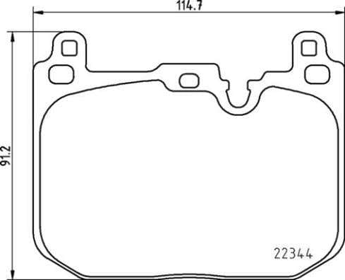 Brembo Brake Pads Front Mini Jcw F56/F54/ ( Set Lh&Rh) (P06097)
