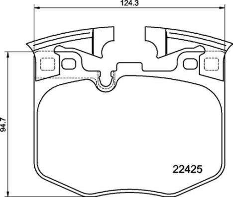 Brembo Brake Pads Front Bmw ( Set Lh&Rh) (P06099)