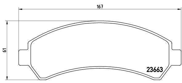 Brembo Brake Pads Front Chevy Blazer ( Set Lh&Rh) (P10016)