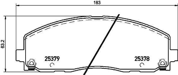 Brembo Brake Pads Front Dodge Journey ( Set Lh&Rh) (P11035)