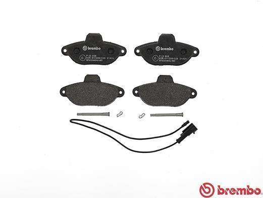 Brembo Brake Pads Front Fiat 500 ( Set Lh&Rh) (P23060)