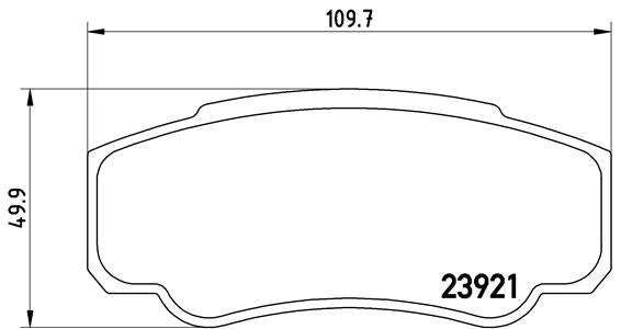 Brembo Brake Pads Rear Peugeot Boxer ( Set Lh&Rh) (P23093)