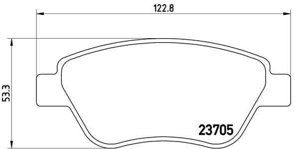 Brembo Brake Pads  Proton Gen2/Satri ( Set Lh&Rh) (P23099)