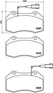 Brembo Brake Pads Front Alfa Mito ( Set Lh&Rh) (P23139)