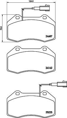Brembo Brake Pads Front Alfa Romeo 4C ( Set Lh&Rh) (P23162)