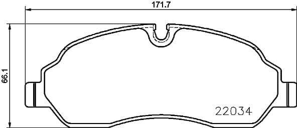 Brembo Brake Pads Front Ford Transit ( Set Lh&Rh) (P24171)