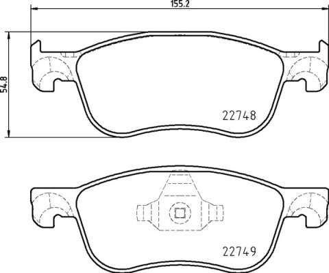 Brembo Brake Pads Front Ford Fiesta ( Set Lh&Rh) (P24210)
