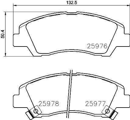 Brembo Brake Pads Front Hyundai I10/Grand ( Set Lh&Rh) (P30076)