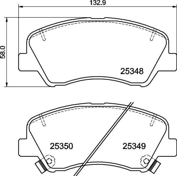 Brembo Brake Pads Front Hyundai/Kia ( Set Lh&Rh) (P30122)