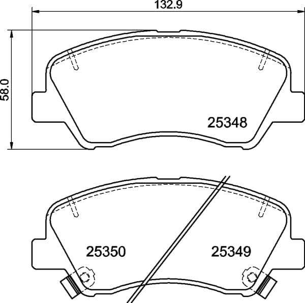 Brembo Brake Pads Front Hyundai/Kia ( Set Lh&Rh) (P30122)