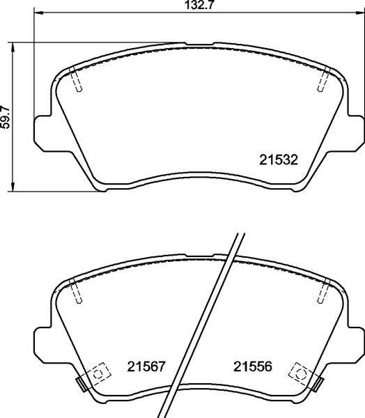 Brembo Brake Pads Front Kia Cerato ( Set Lh&Rh) (P30123)