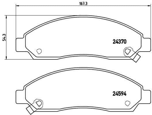 Brembo Brake Pads Front Isuzu Kb/ Gwm Steed ( Set Lh&Rh) (P34005)