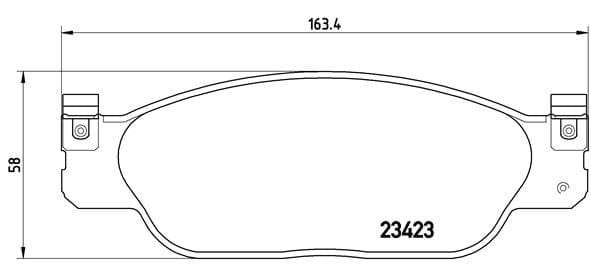 Brembo Brake Pads Front Jaguar S-Type ( Set Lh&Rh) (P36012)