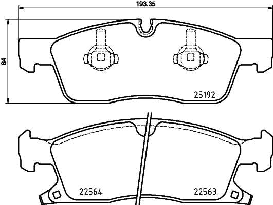 Brembo Brake Pads Front Jeep Grand Cherokee ( Set Lh&Rh) (P37022)