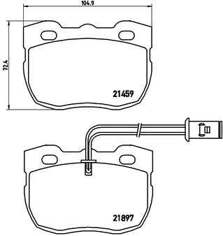 Brembo Brake Pads Front Land Rover  Discovery ( Set Lh&Rh) (P44004)