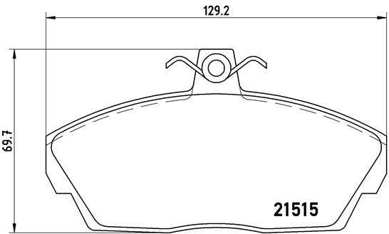 Brembo Brake Pads Front Land Rover  Freelander ( Set Lh&Rh) (P44010)