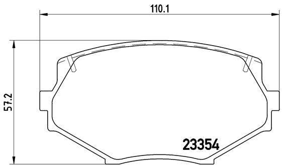 Brembo Brake Pads Front Maxda Mx-5 ( Set Lh&Rh) (P49020)