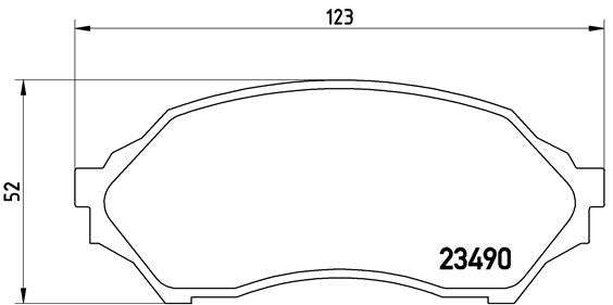 Brembo Brake Pads Front Mazda Etude ( Set Lh&Rh) (P49027)