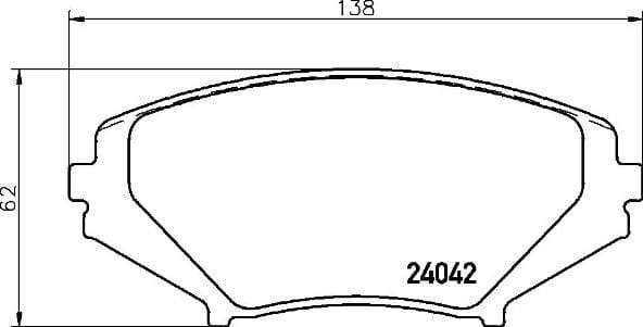 Brembo Brake Pads Front Mazda Rx-8 ( Set Lh&Rh) (P49034)