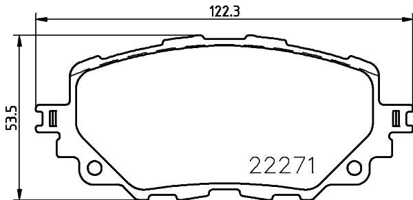 Brembo Brake Pads Front Mazda Mx-5/ Fiat ( Set Lh&Rh) (P49054)