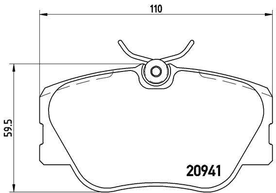 Brembo Brake Pads Front Bmw/Mercedes ( Set Lh&Rh) (P50008)