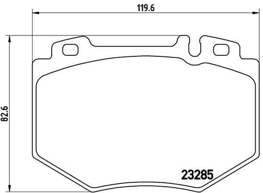 Brembo Brake Pads Front Mercedes S600L V12 ( Set Lh&Rh) (P50048)
