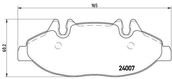 Brembo Brake Pads Front Mercedes Viano (W63 ( Set Lh&Rh) (P50050)