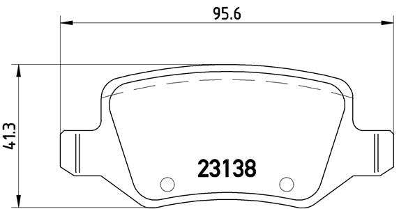 Brembo Brake Pads Rear Mercedes A160/A19 '0 ( Set Lh&Rh) (P50058)