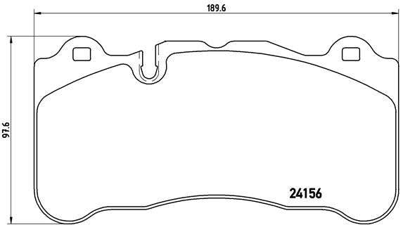 Brembo Brake Pads Front Mercedes Slr R199 ( Set Lh&Rh) (P50078)