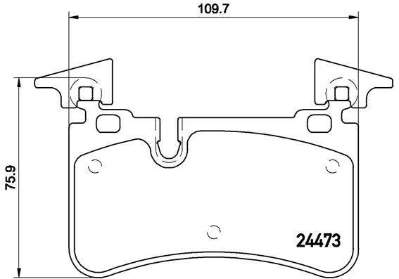 Brembo Brake Pads Rear Mercedes Amg C/Clk/E/ ( Set Lh&Rh) (P50113)