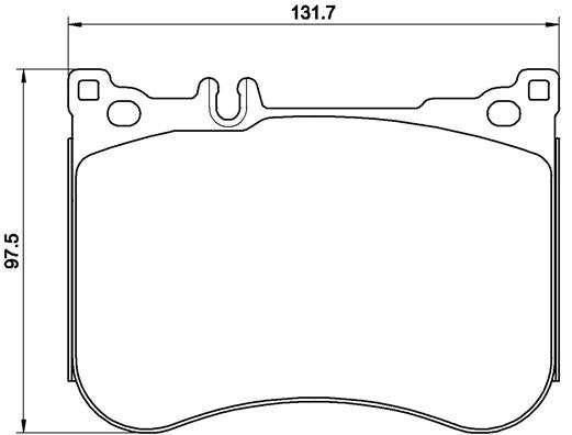 Brembo Brake Pads Front Mercedes S W222/C217 ( Set Lh&Rh) (P50114)