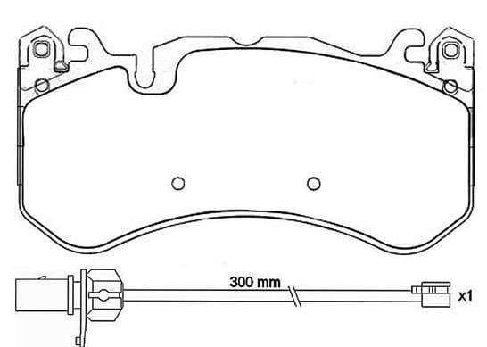 Brembo Brake Pads Front Audi Rs6/Mercedes C63 ( Set Lh&Rh) (P50127)
