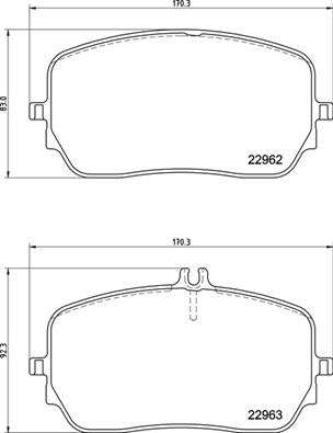 Brembo Brake Pads Front Mercedes-Benz ( Set Lh&Rh) (P50149)