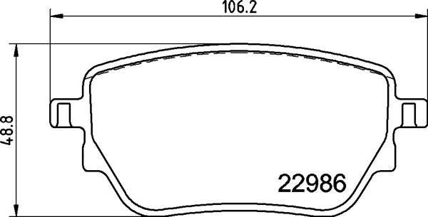 Brembo Brake Pads Rear Mercedes-Benz ( Set Lh&Rh) (P50151)