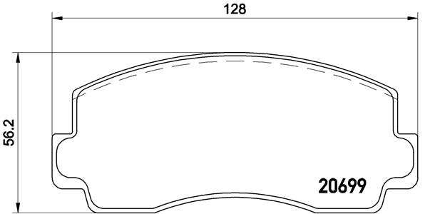 Brembo Brake Pads Front Mitsubishi L300/Husky ( Set Lh&Rh) (P54002)