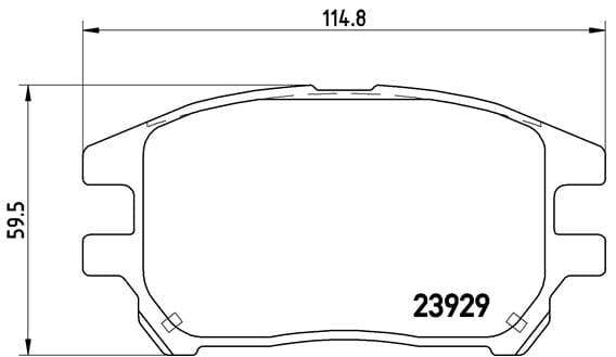 Brembo Brake Pads Front Lexus Rx300 ( Set Lh&Rh) (P56050)