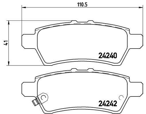 Brembo Brake Pads Rear Nissan Murano/Navara ( Set Lh&Rh) (P56060)