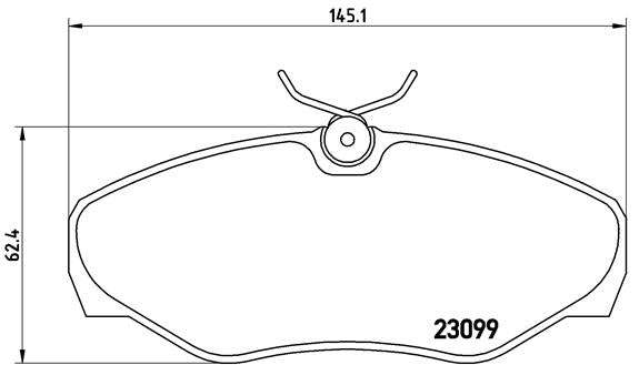 Brembo Brake Pads Front Nissan Primastar ( Set Lh&Rh) (P56061)