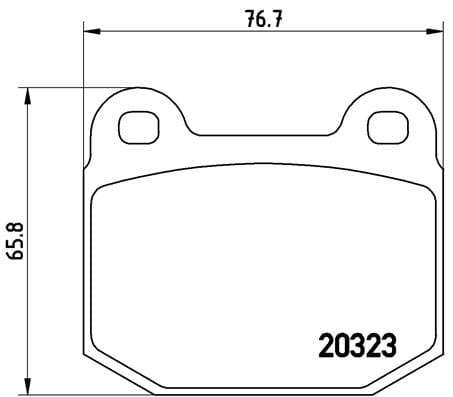 Brembo Brake Pads Front Alfa Gtv ( Set Lh&Rh) (P59004)