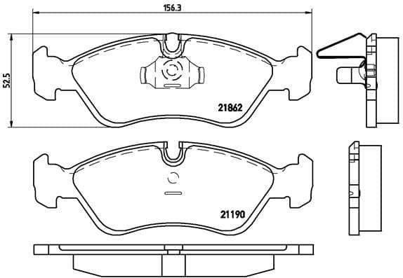 Brembo Brake Pads Front Bmw M3 E46 ( Set Lh&Rh) (P59017)