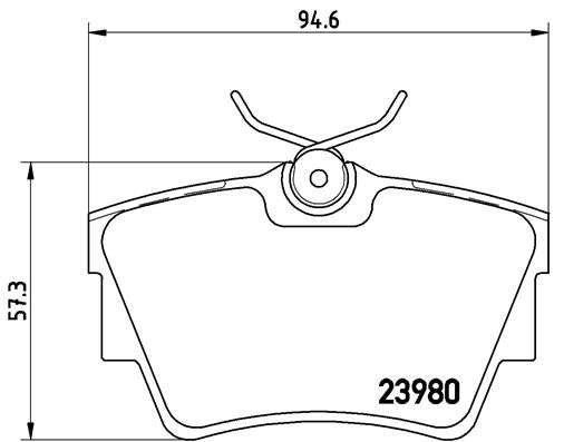 Brembo Brake Pads Rear Nissan Primastar ( Set Lh&Rh) (P59041)