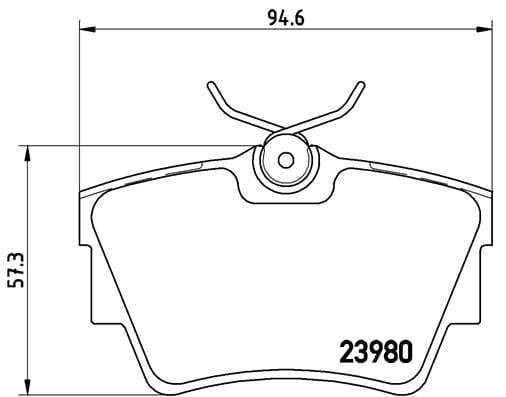 Brembo Brake Pads Rear Nissan Primastar ( Set Lh&Rh) (P59041)