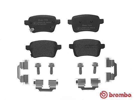 Brembo Brake Pads Rear Opel Corsa E/Adam ( Set Lh&Rh) (P59086)