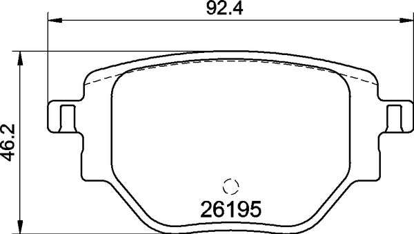 Brembo Brake Pads Rear Opel Corsa F ( Set Lh&Rh) (P59100)